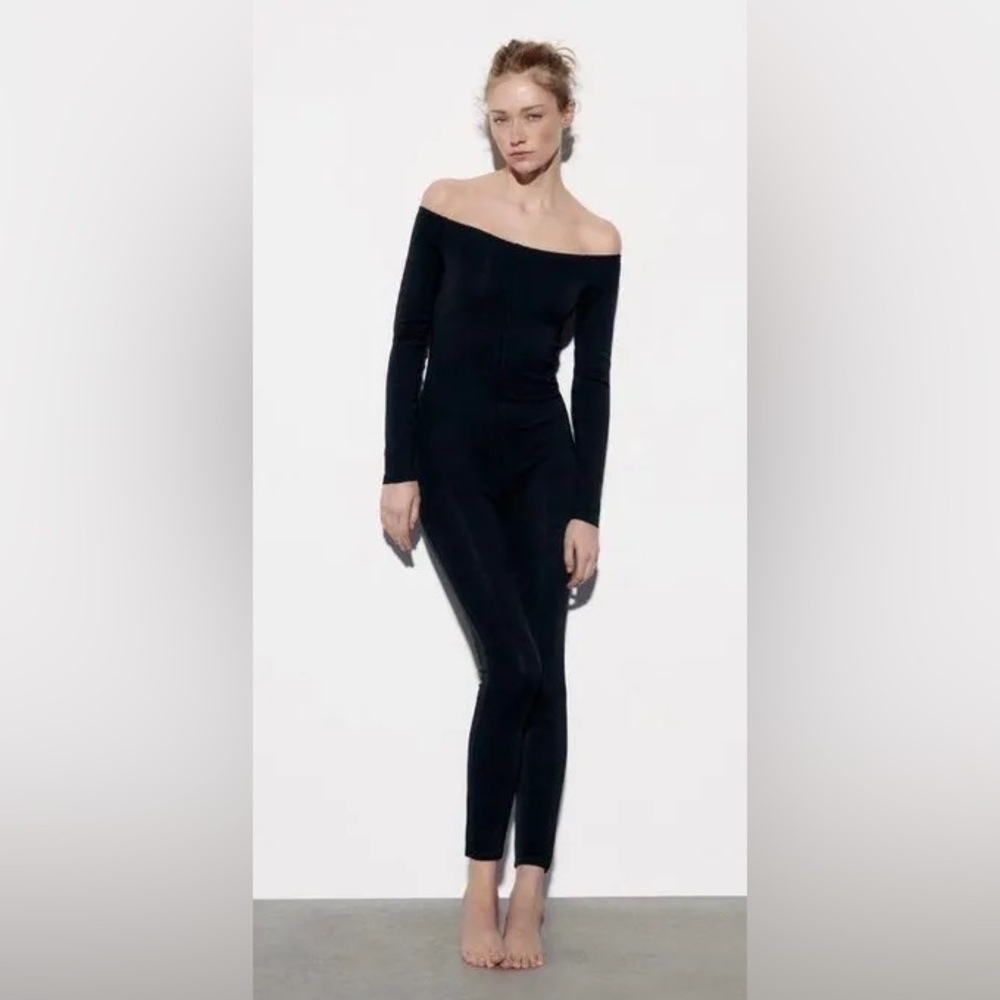 ZARA NWT STRAPLESS LONG JUMPSUIT SMALL